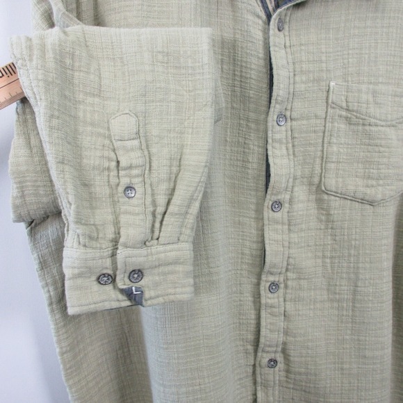 Carbon 2 Cobalt Effortlessly Cool Button Up Shirt Men XL Green Cotton Casual 476 - Picture 6 of 9